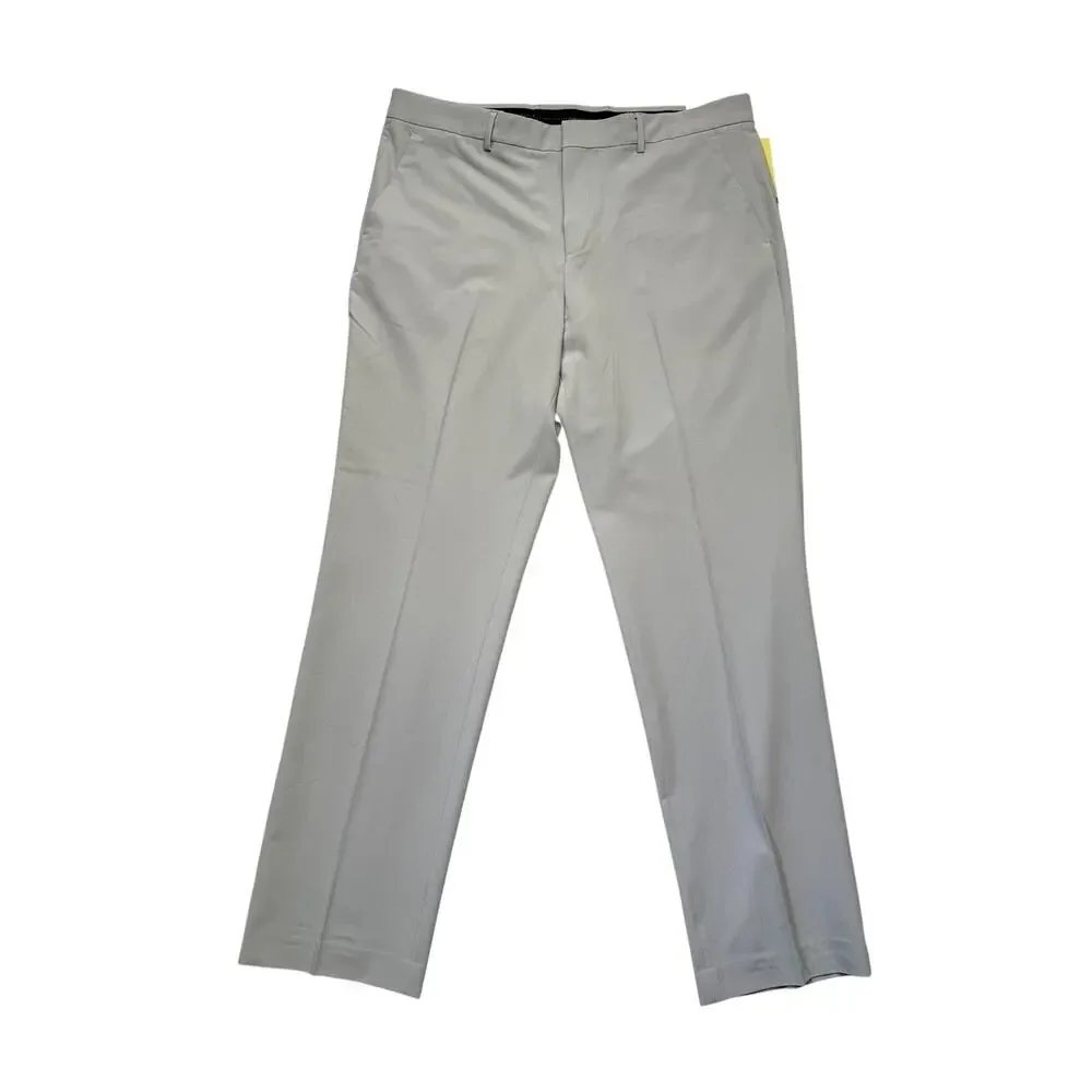 Perry Ellis Portfolio Men's Modern-Fit Stretch Pants Chiseled Stone 38x34 $95